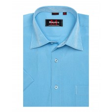 st Мужская сорочка Maestro 31202K Синий шелк